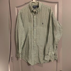 Ralph Lauren Green Plaid Men's Shirt